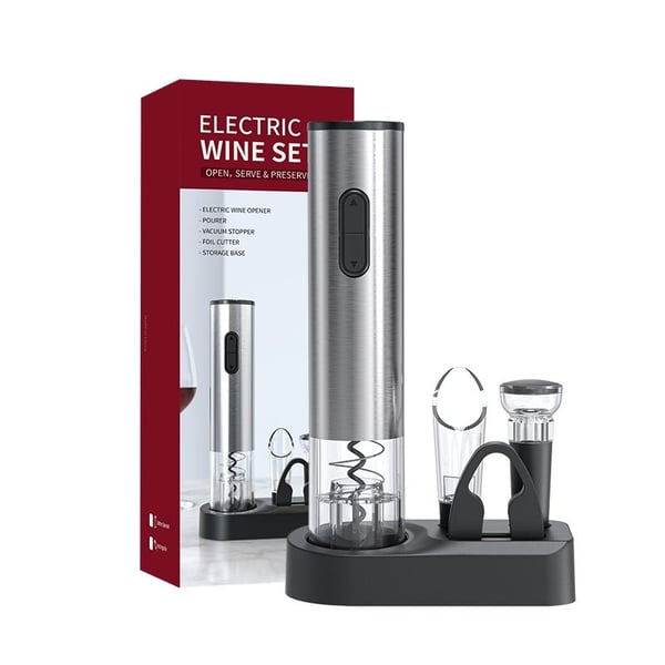 Set d'Ouvre-Bouteilles Électriques - Automatique, Rechargeable et Coffret Cadeau 6 en 1