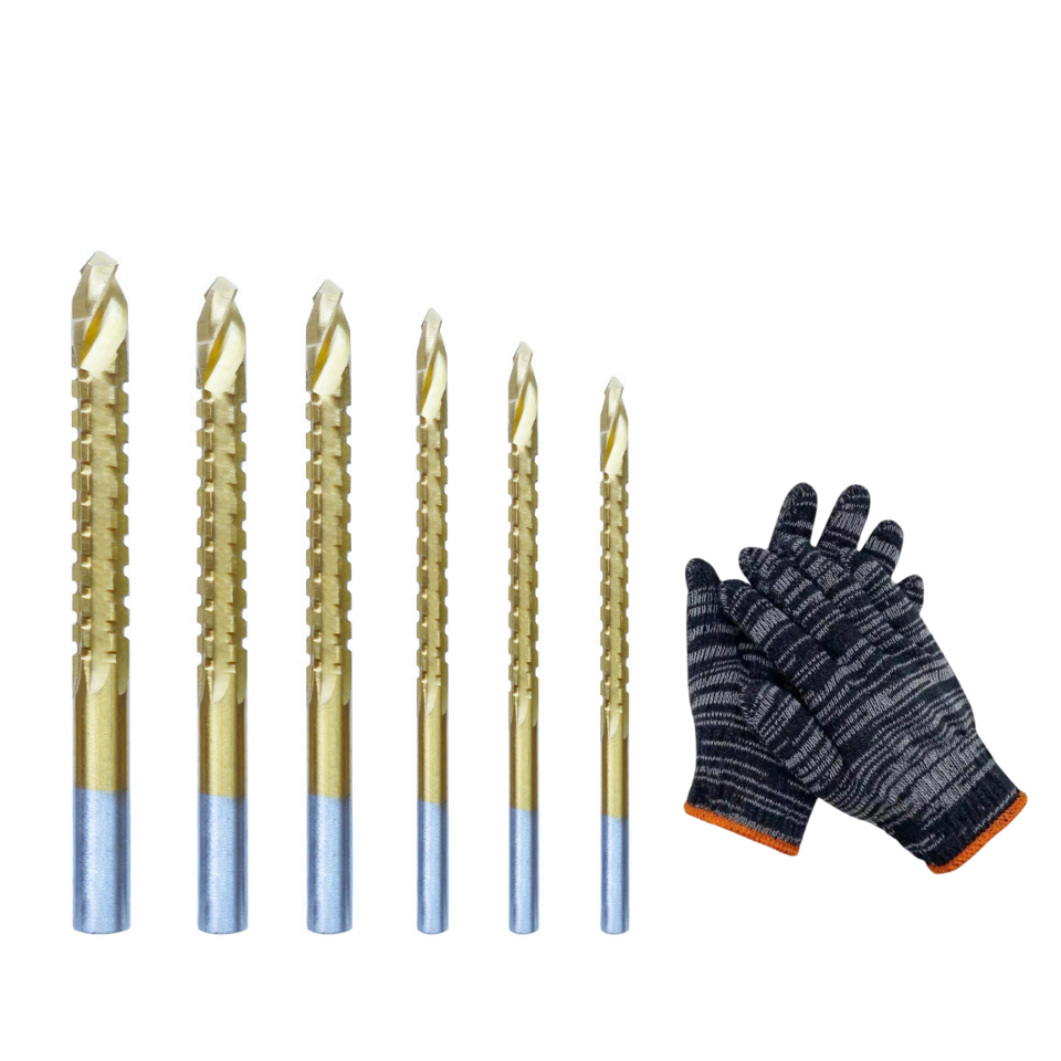 ⚙️Jeu de forets hélicoïdaux – Acier rapide, revêtement en titane et compatible avec de nombreux matériaux 🧰