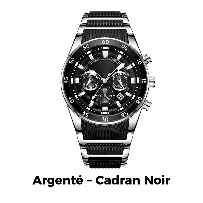 ⌚🔥Montre à Quartz Multifonctionnelle Imperméable pour Hommes