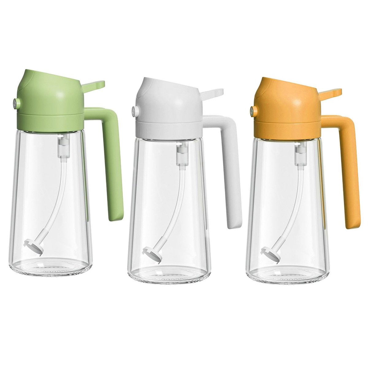 Pulvérisateur et Distributeur d'Huile en Verre 2 en 1 - 600ml