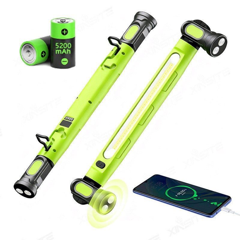 📢📢50 % DE RÉDUCTION⏰Lampe de Travail LED 3000LM – Base Magnétique & Crochet de Suspension, Batterie Rechargeable 5200mAh, Parfaite pour Atelier, Garage et Réparation Auto🔧⚡