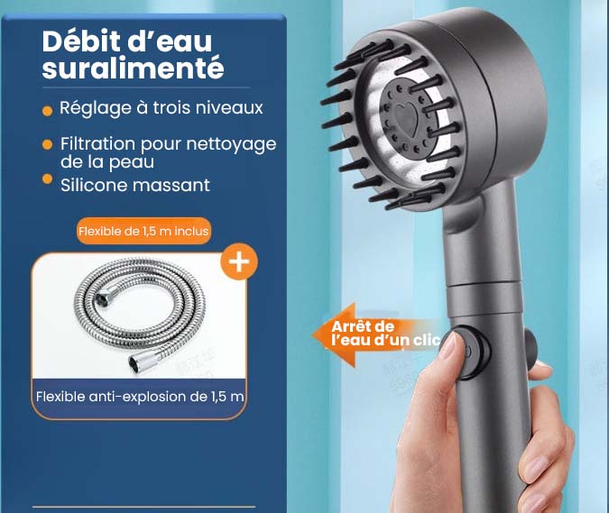 🏆Ensemble de pommeau de douche multifonctionnel haute pression🌿👑