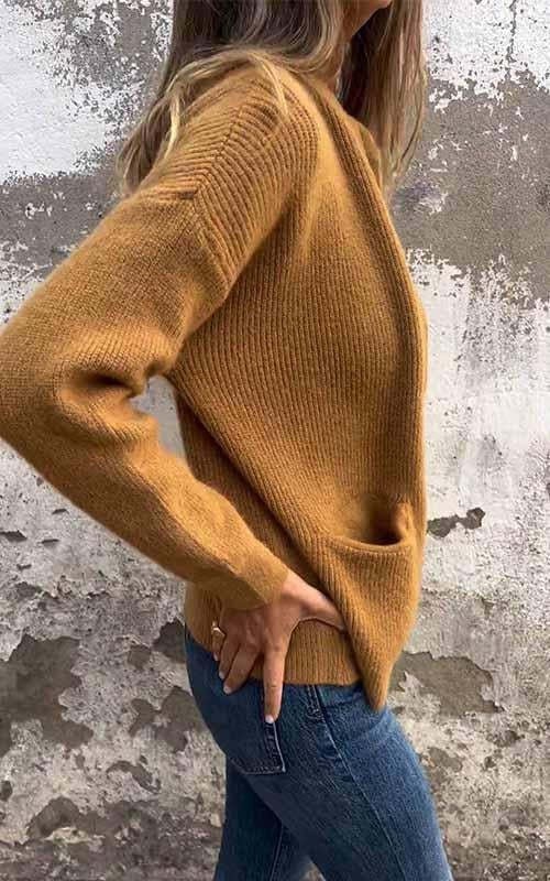 đ§„Veste TricotĂ©e Ă Col Rond â Fermeture Ăclair Pratique, Douce & Confortable pour Tous les Joursđ