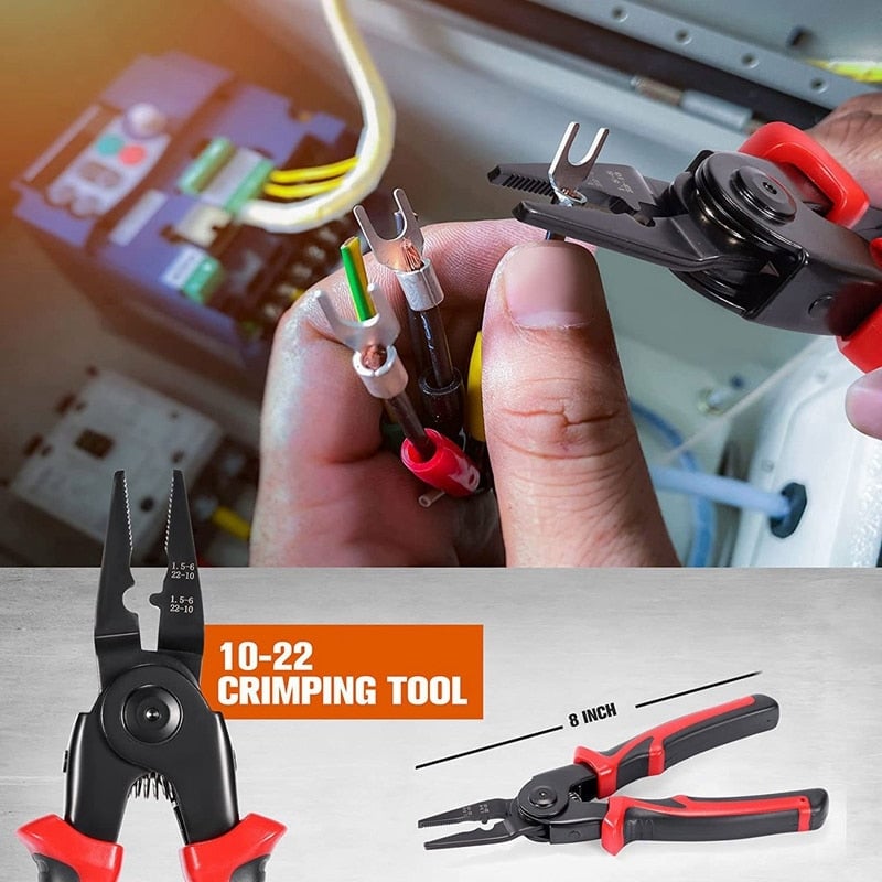 Kit d'Outils 5 en 1 Professionnel – Acier Haute Résistance avec Mallette de Rangement