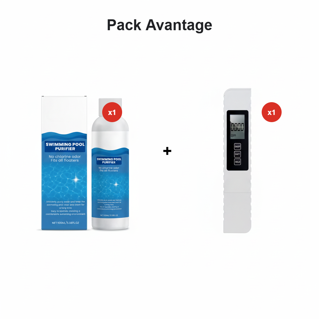 💧🌊🚀 PROMO -50% ! Liquide de Rinçage au pH Neutre – Élimine Eau Verte, Sans Odeur de Chlore (130 ml)