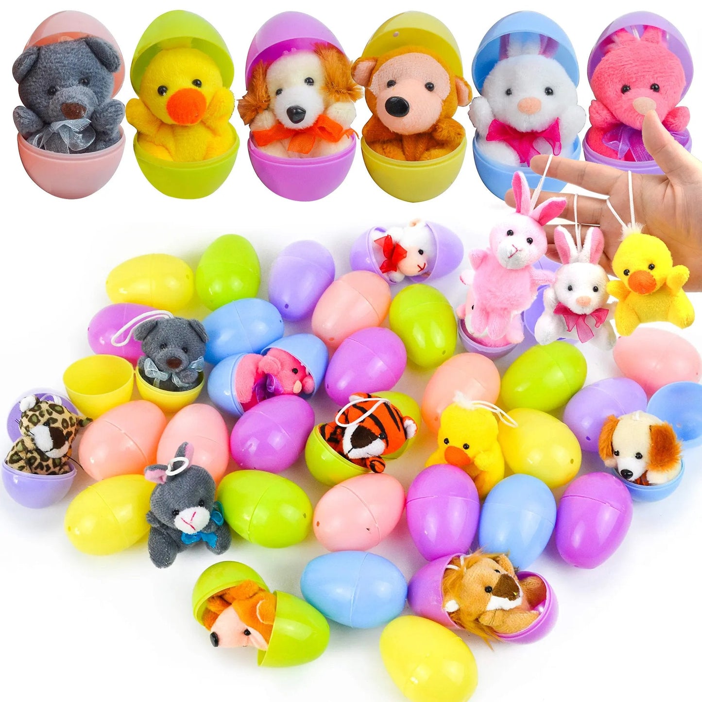🥚Une Surprise dans Chaque Œuf ! | Collection de Mini Peluches Uniques | Couleurs Vives, Sans Bonbons🐰