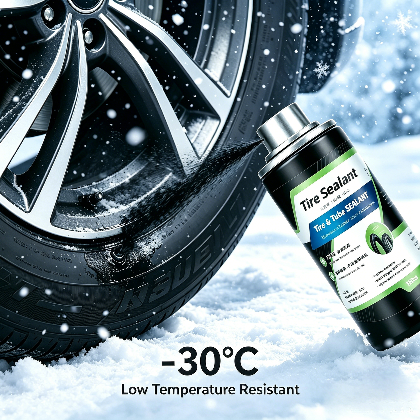 💥Offre spéciale🍃Produit d'étanchéité pour chambre à air 120 ml