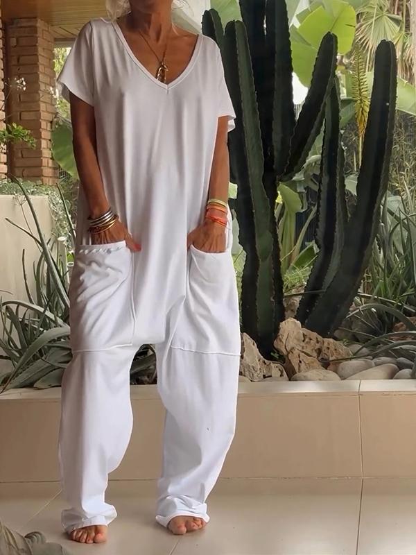 💕Combinaison unie pour femme