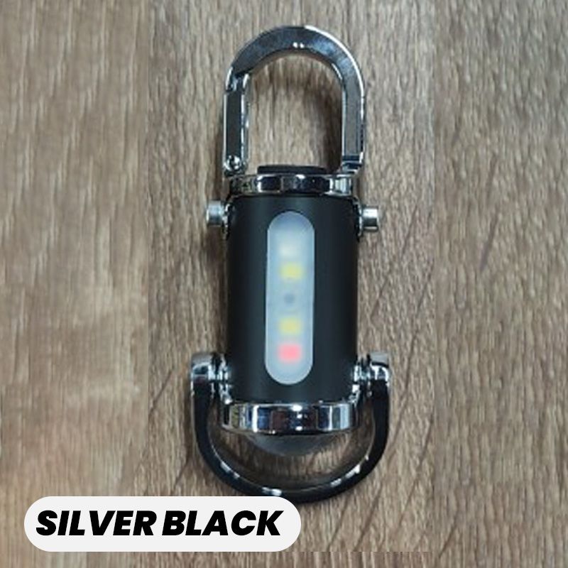 1200LM Mini Lampe Torche à Porte-Clés Ultra Brillante Étanche
