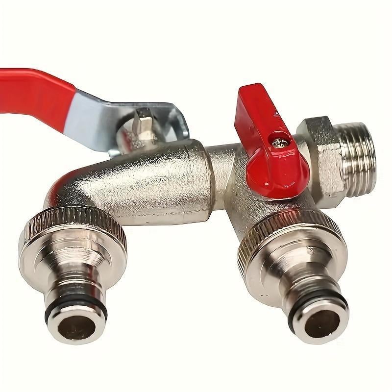 🔥Robinet extérieur à double sortie certifié WRAS | Clapet anti-retour intégré et laiton antigel (UKCA/CE)