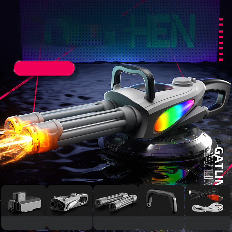 ⌛Temps limité 50% de réduction💥Double Barrel Gatling Electric Water Gun Set