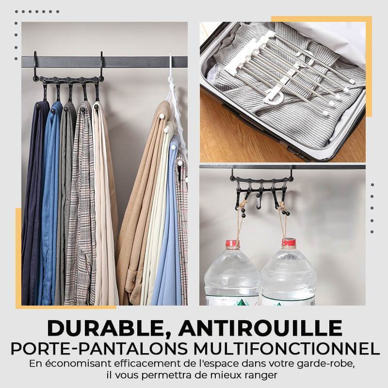 ✨50 % DE RÉDUCTION✨Cintre-Pantalon Multifonctionnel