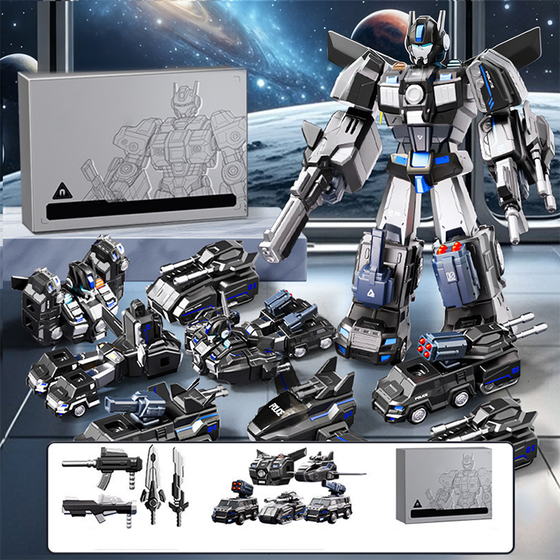 📢50% DE RÉDUCTION !✨Voiture et robot transformables magnétiques 9 en 1