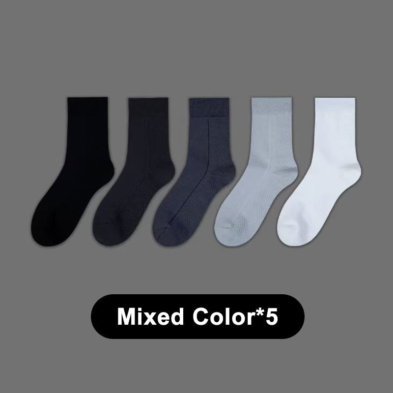 Chaussettes courtes anti-odeurs en graphène pour hommes - Lot de 5 paires