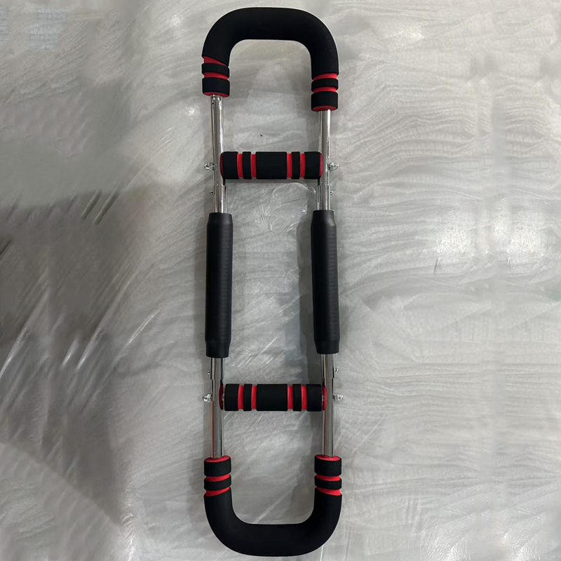 Barre Lestée Réglable 60-110 lb - Entraîneur de Bras et Pectoraux Portable pour Fitness à Domicile