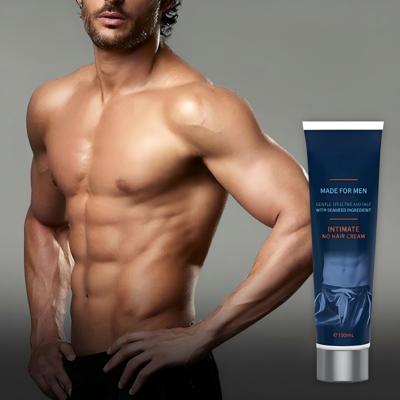💖Crème Dépilatoire Homme à Action Rapide – Peau Lisse, Sans Irritation🧴🌿