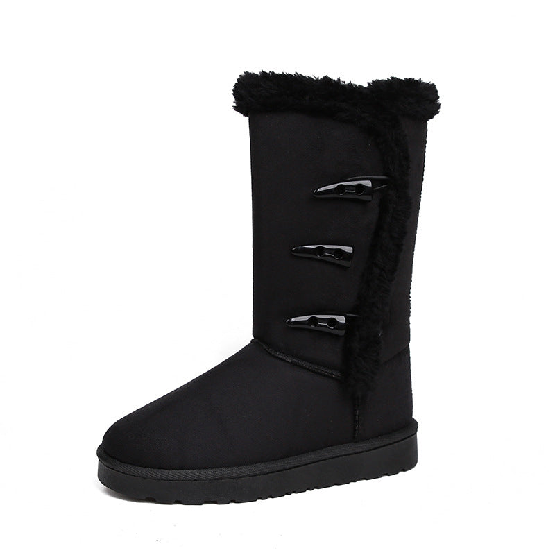 👢Bottes de Neige Mi-Mollet – Doublure Fausse Fourrure, Ultra-Chaudes & Semelle Antidérapante🧥