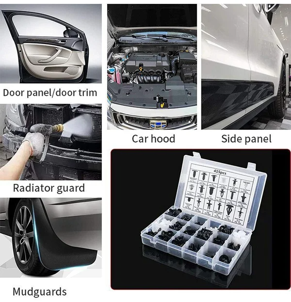 Lot de 100 Clips à Vis d'Extension - Universel, Haute Compatibilité et Installation Facile pour Voiture