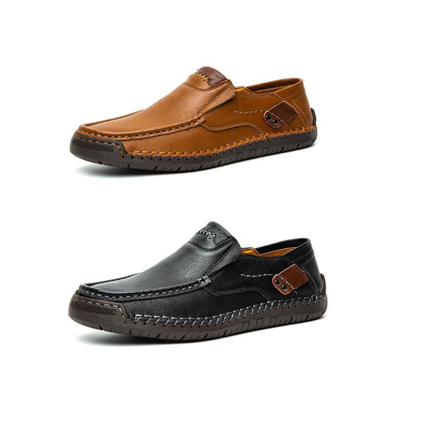 đChaussures Classiques en Cuir de Veau pour Homme â Sans Lacets, Confort Toute la JournĂ©e & Semelle AntidĂ©rapante