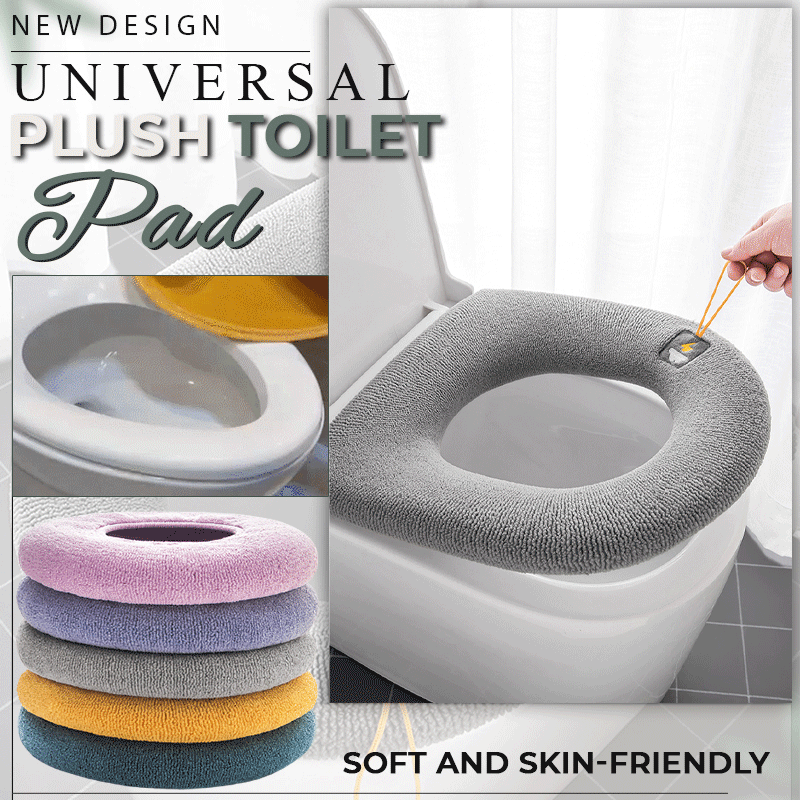 Coussin de Toilette en Peluche - Chaud, Lavable et Réutilisable, Extensible 24 Pouces