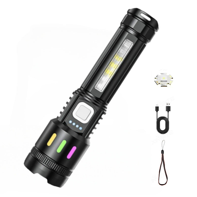 ⏰Lampe de poche LED zoom multifonctionnelle avec affichage de la puissance