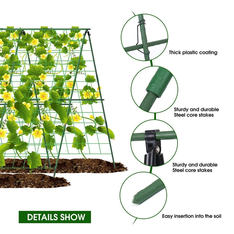 ⏳Spécial à durée limitée⏰Ttreille de jardin en A pour plantes grimpantes🍇🥒