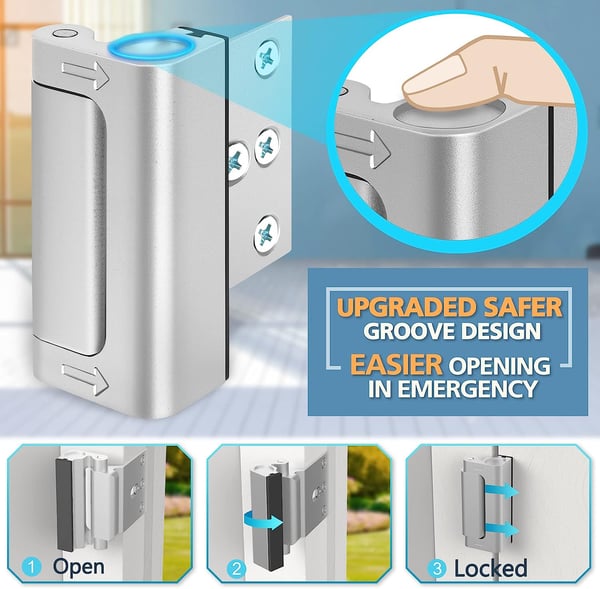 ⚡Protection Instantanée | Renfort de Porte Sécurisé🔧🚪