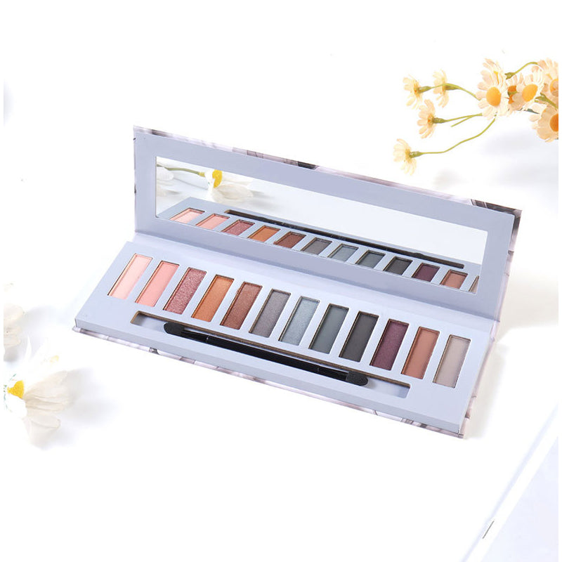 Palette d'Ombres à Paupières 12 Couleurs Vibrantes