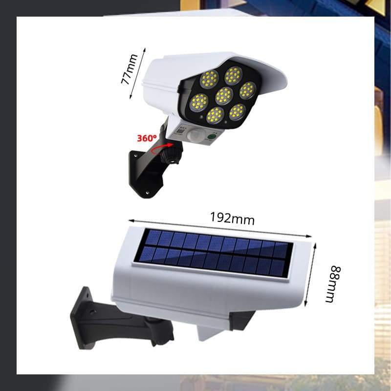 Lampe solaire avec détecteur de movement de type caméra