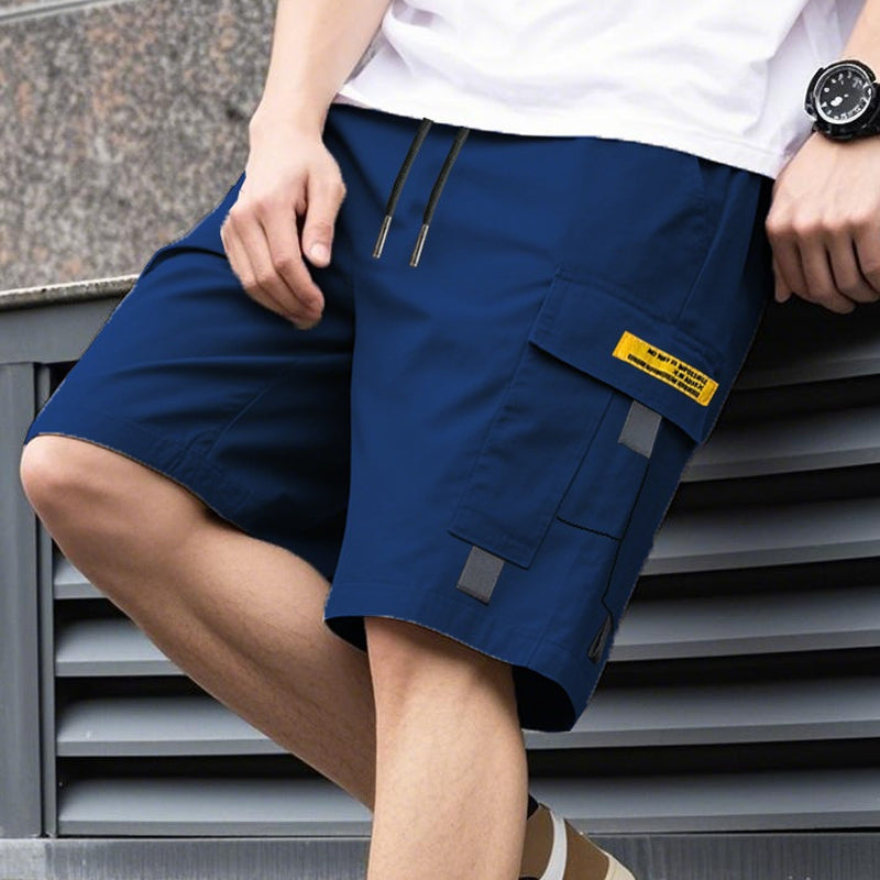 đLe printemps arrive : 50 % de rĂ©duction !âšShort cargo dĂ©contractĂ© pour homme avec cordon de serrage â Poches multifonctions pratiques, coutures renforcĂ©es et coupe ample
