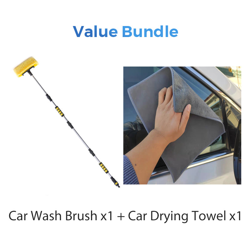 Brosse de Lavage Voiture avec Manche Long Télescopique