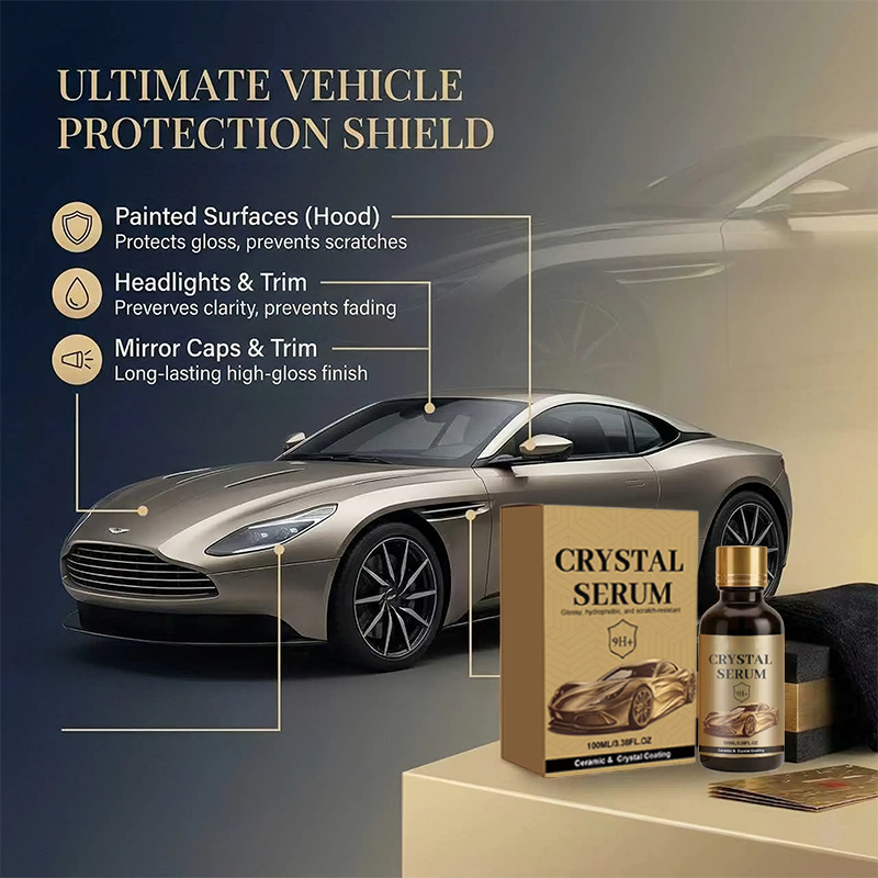 🚗ACHETEZ 1, RECEVEZ 1 GRATUIT !✨Kit de Revêtement Céramique Voiture – Sérum Crystal, Éclat Miroir & Protection 9H+