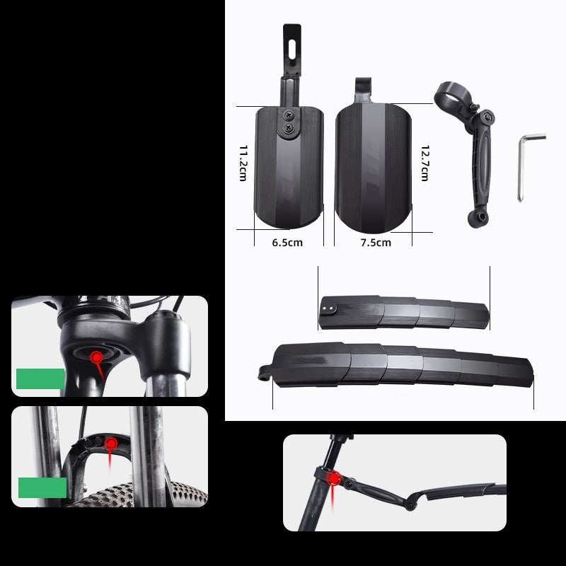 🚴🛡️ Garde-Boue Rétractables pour Vélo – Longueur Réglable, Angle Ajustable et Protection Anti-Éclaboussures