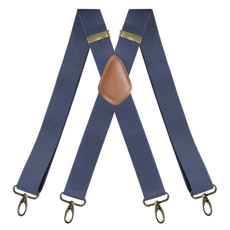 ⏰Bretelles pour homme à crochets, dos en X