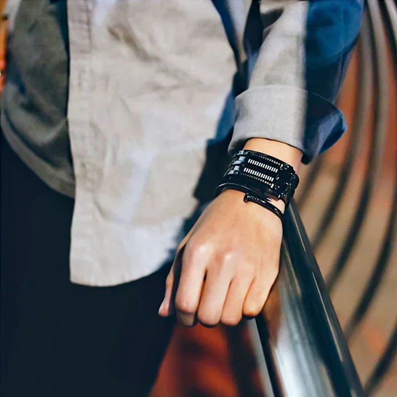 💐50% DE RÉDUCTION⌚Montre Binaire Homme – Style Sportif Moderne, Parfaite pour le Quotidien🏃♂️