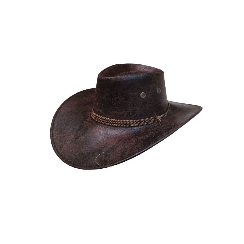 đ Soldes 2026 â Plus de 36 000 ventes !đ€ Chapeau de Cowboy Vintage Ă Large Bord & LaniĂšre đ”