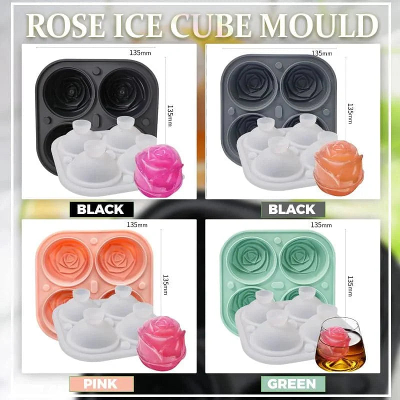☀️ Grande promotion d'été 🧊 Grand moule à glaçons en forme de rose 🌹