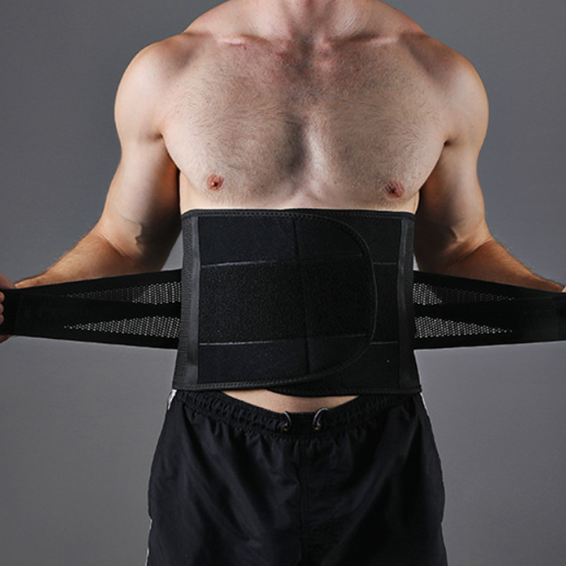 🛡️Ceinture de Maintien Lombaire ✅ Sangles Doubles & Tension Réglable | Respirante et Confortable 🩹