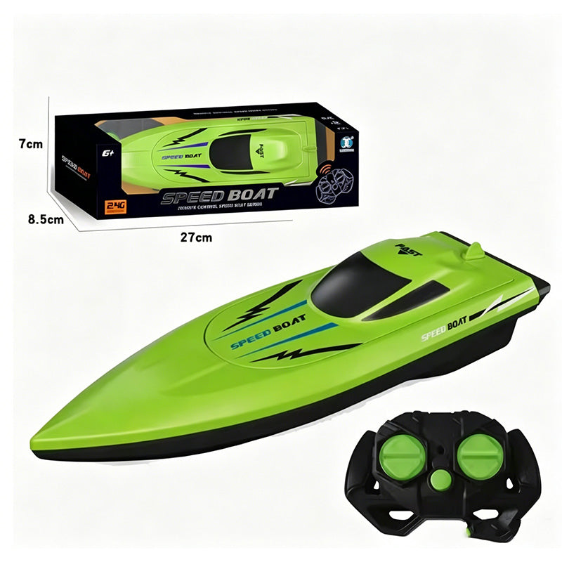🎮PROMO FLASH 50%🚢Bateau Radiocommandé Haute Vitesse 2.4GHz – Double Moteur, Coque Étanche, 2 Couleurs, 27cm, Parfait pour Piscine & Lac⚡