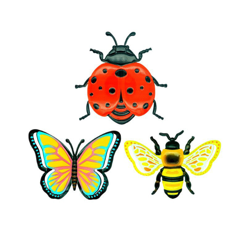 🐝OFFRE LIMITÉE À -50 %✨Décorations murales 3D d’insectes – Abeille, Papillon, Coccinelle – Résistantes aux intempéries