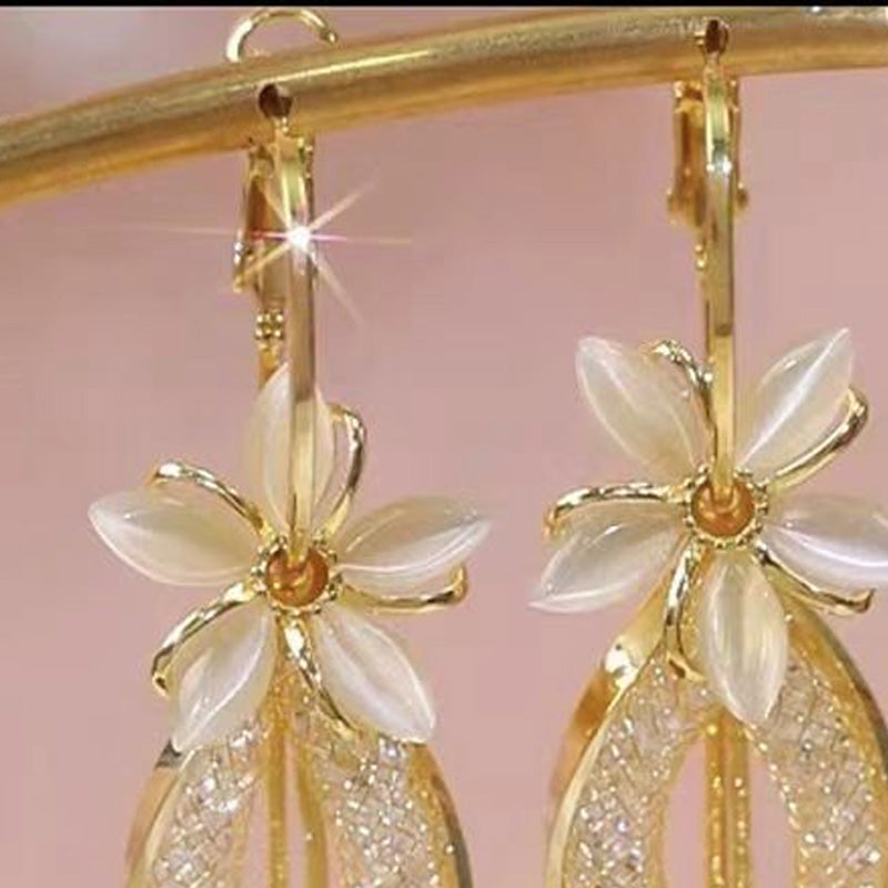 đžPROMO LIMITĂE 50% DE RĂDUCTIONâšBoucles d'Oreilles Fleurs & Pompons â Iridescentes, Scintillantes, Dynamiquesâš