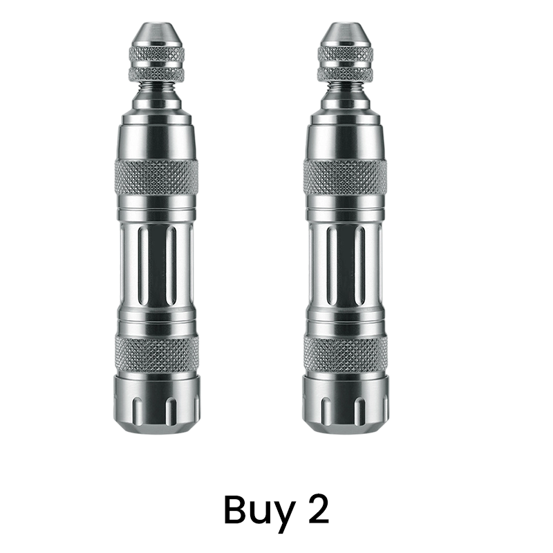 Kit de réparation pour pneus tubeless en coffret aluminium