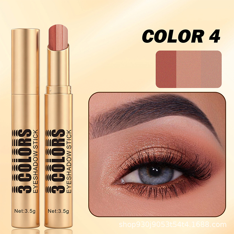 💄 PROMO LIMITÉE -50% ! 🌈 Bâton Fard à Paupières Dégradé 3-en-1 – Embout Courbe, Longue Tenue Waterproof & Dégradé en 1 Seul Trait ✨
