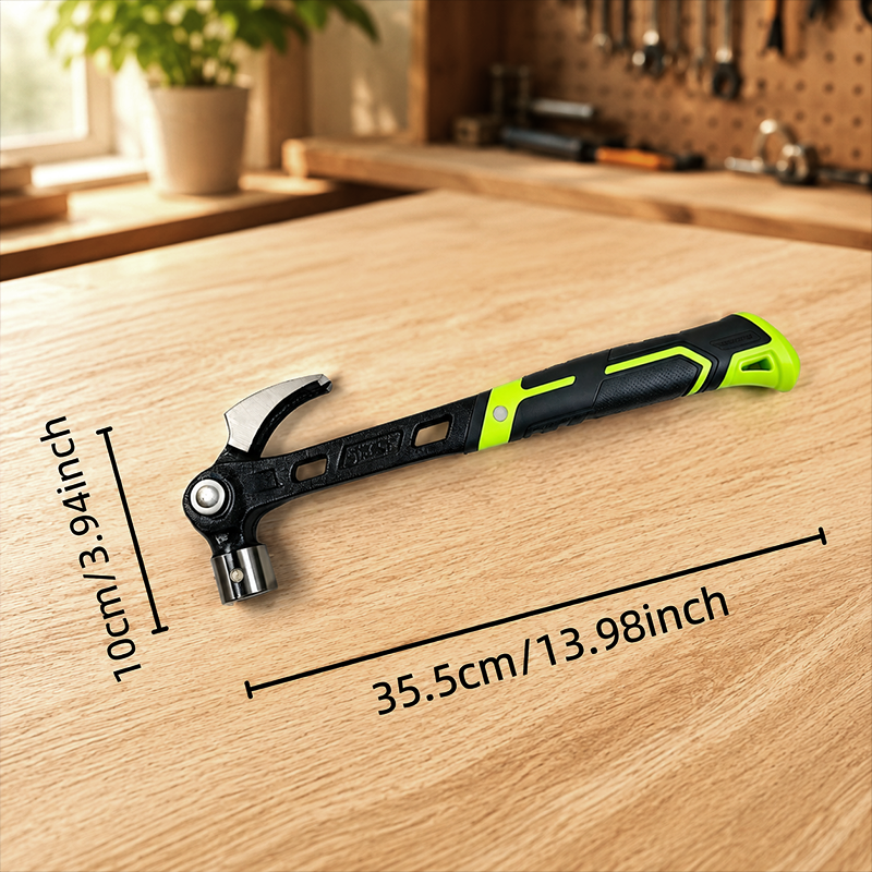 🔨PROMO LIMITÉE -50%✨Marteau Griffe Multifonctionnel Industriel – Acier Forgé Haute Carbone, Guide-Clou Magnétique, Manche Ergonomique Anti-Vibration · Angle Réglable 💪