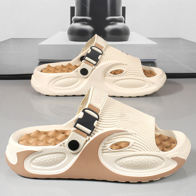👟 50% DE RÉDUCTION ! 🌊 Sandales EVA 2-en-1 pour Homme – Bride Talon Convertible, Design Ajouré Respirant & Semelle Massage – Idéales pour la Plage, la Ville et les Longues Marches ☀️