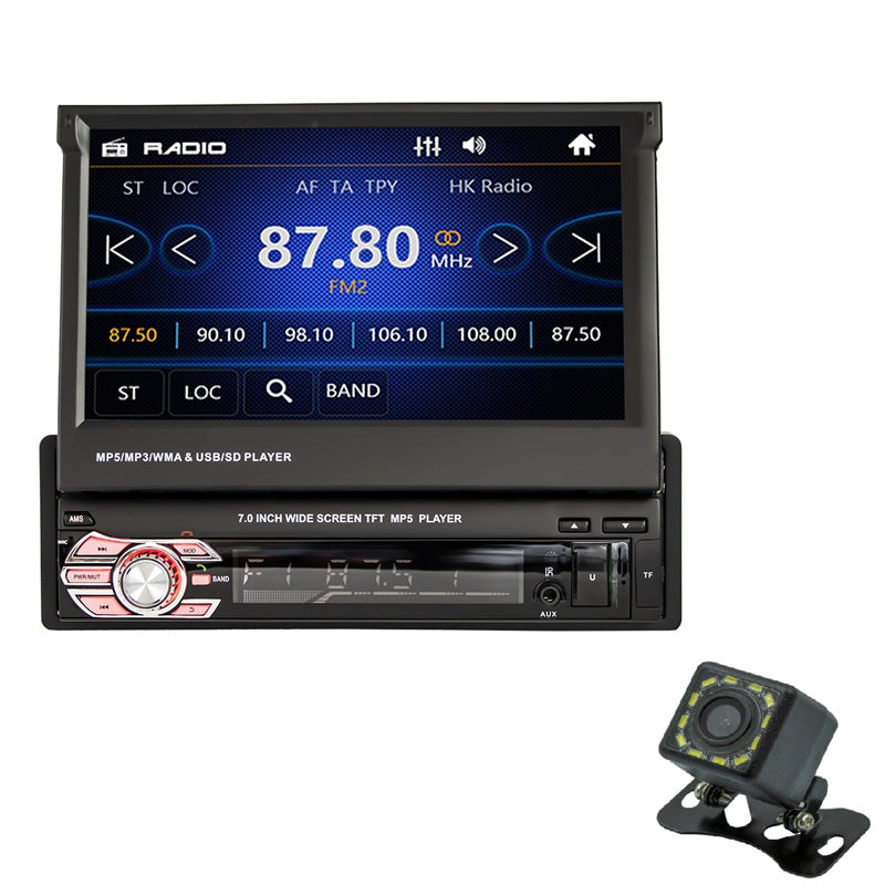 📻🚗 Autoradio 7 pouces à écran tactile – Bluetooth mains libres, USB/SD/AUX et caméra de recul incluse, modernisez votre conduite 🎯🔧