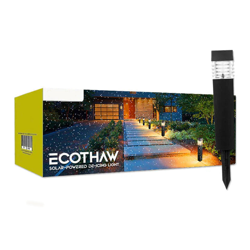 Lampe Solaire Extérieure avec Fonction Dégivrante – Sans Fil, Capteur Thermique, Éclairage Automatique