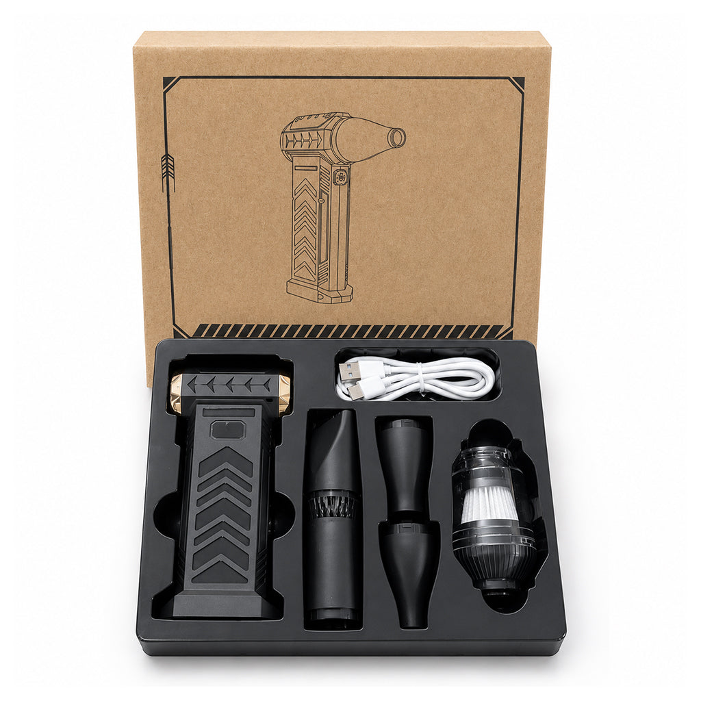 ⚡💨 Mini souffleur à turbine 180k RPM – 2 vitesses, autonomie longue durée, souffle puissant et aspiration fine, le couteau suisse du nettoyage nomade pour les pros et les passionnés 🧹🛠️