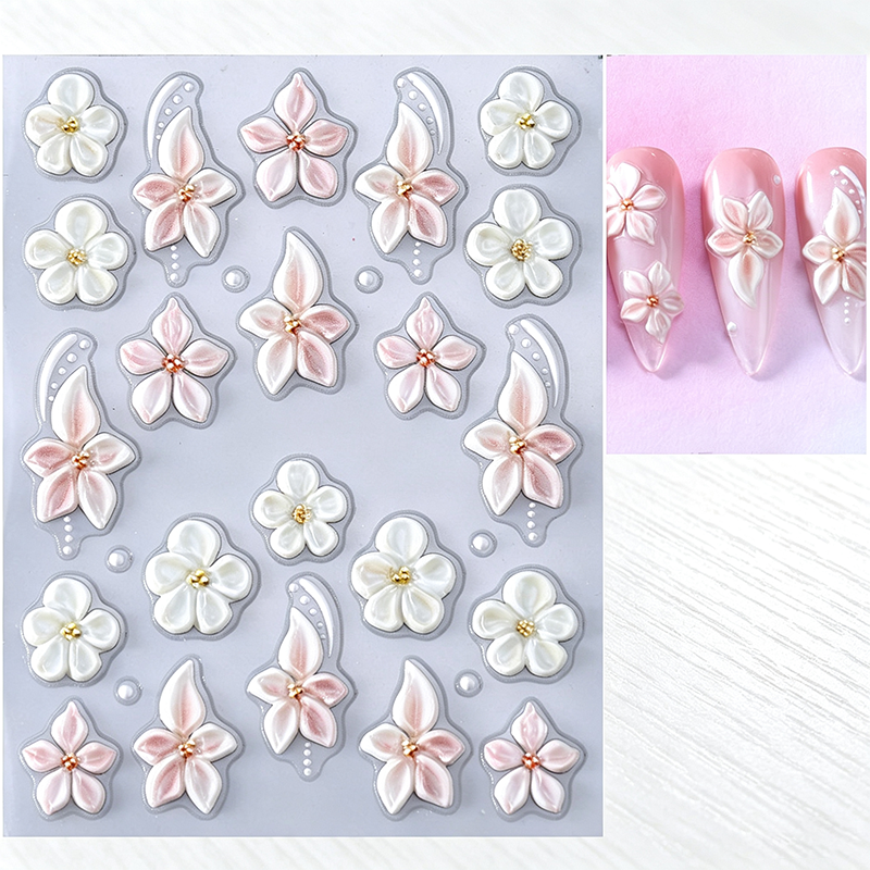 ✨ -50% MAINTENANT ! ✨ Stickers Ongles Fleurs 5D