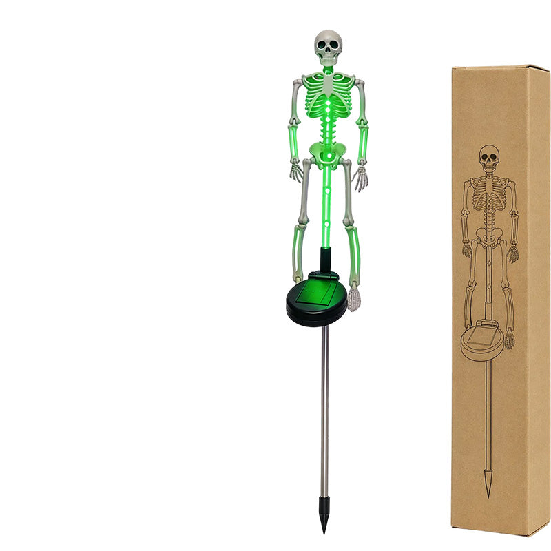 Lampes solaires à piquet « Skeleton » pour l'extérieur, étanches, pour la décoration d'Halloween